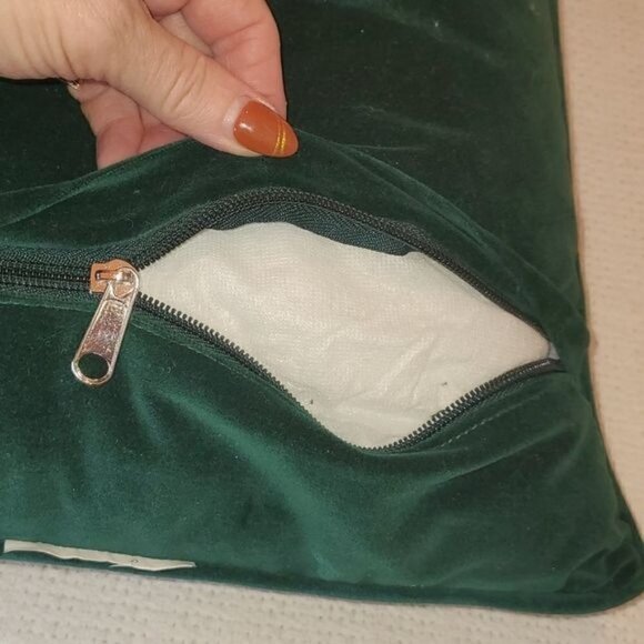 Holiday Cross Stitch Snowman with Birds Zippered ~14"x14"x3" Pillow - Picture 5 of 8